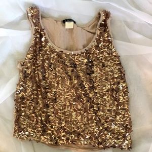 Gold Sparkly Tank
